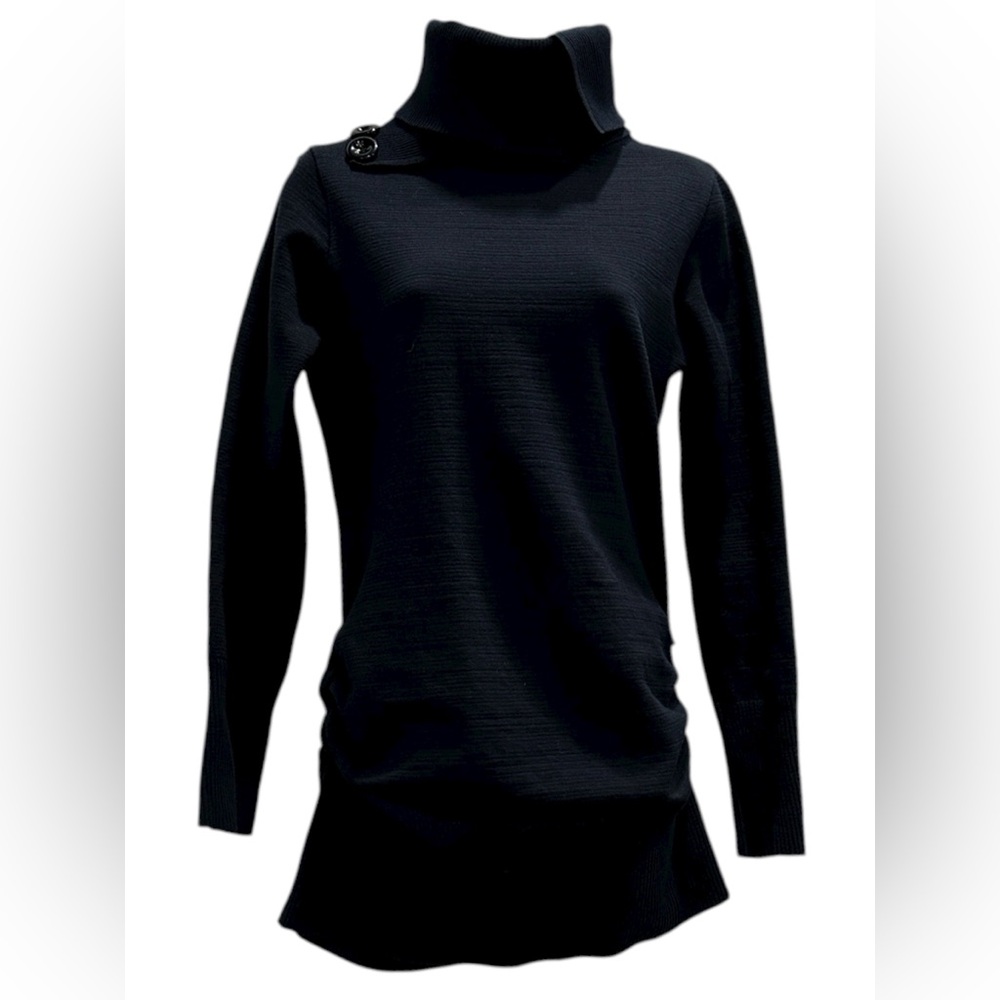 #440 Ruelle Dark Blue Turtleneck Sweater